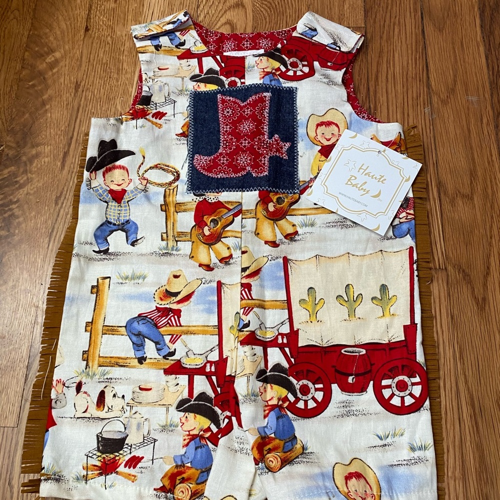 Cowboy Print Coverall